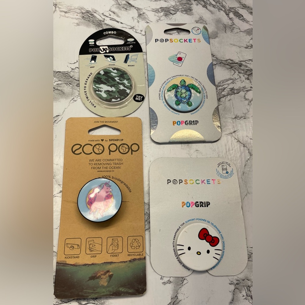 PopSocket PopGrip Turtle Design Phone Grip - Green - Picture 3 of 3